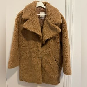 Abercrombie & Fitch brown/tan teddy coat